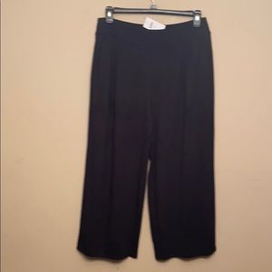 NWT J.Jill black cropped comfy pants medium